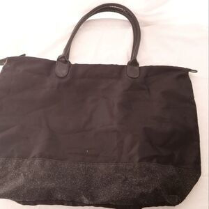 Large Nylon Tote Purse w/Glitter